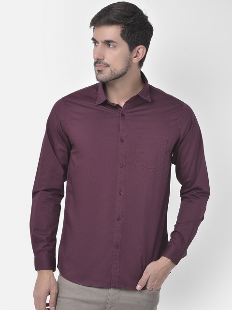 

Canary London Men Maroon Smart Slim Fit Casual Shirt