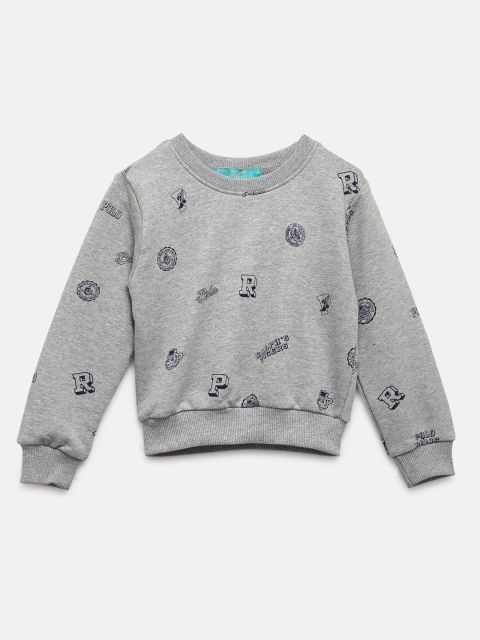 

Tiara Girls Grey Printed Sweatshirt