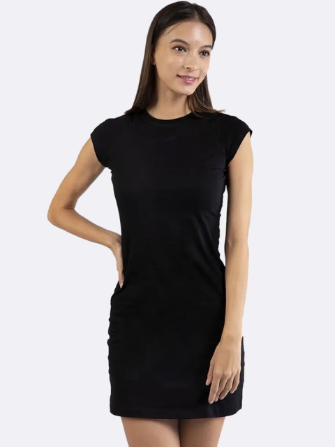 

Bewakoof Women Black Sheath Dress