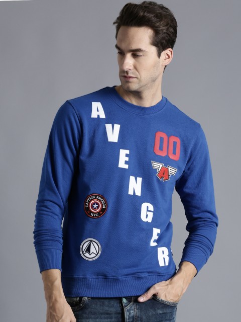 

Kook N Keech Marvel Blue Printed Sweatshirt