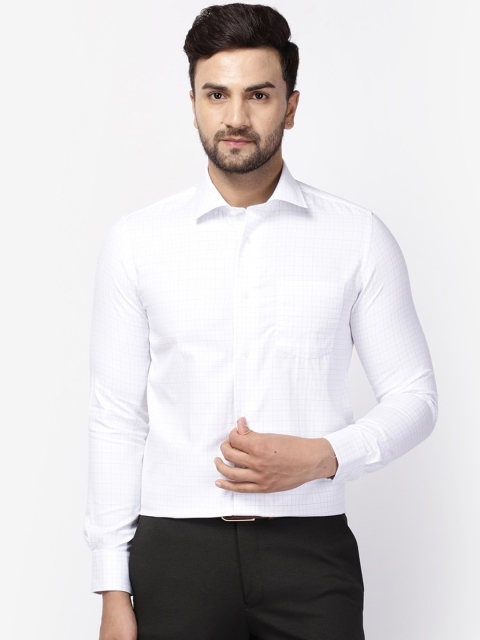 

Blackberrys Men White India Slim Fit Checked Casual Shirt