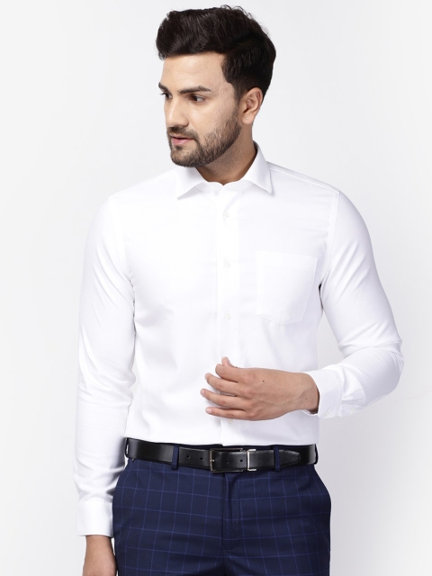 

Blackberrys Men White Slim Fit Casual Shirt