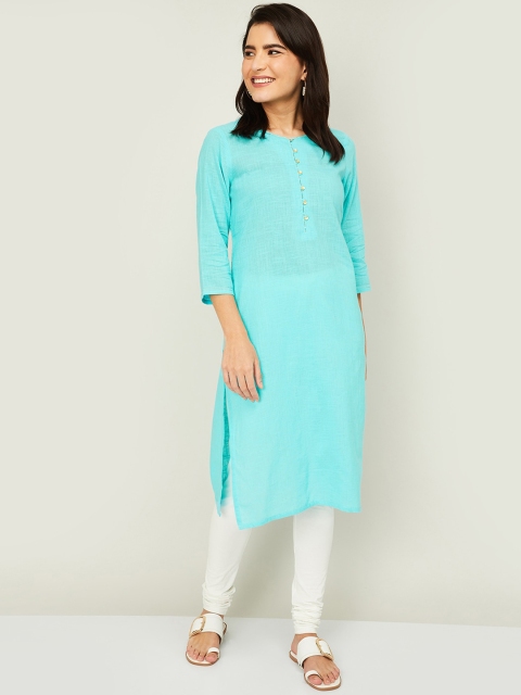 

Melange by Lifestyle Women Blue Kurta