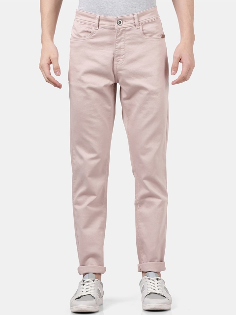 

DERBY JEANS COMMUNITY Men Pink Slim Fit Jeans