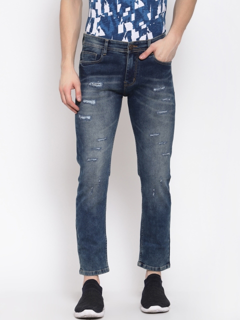 

Xee Men Blue Mid-Rise Mildly Distressed Heavy Fade Jeans