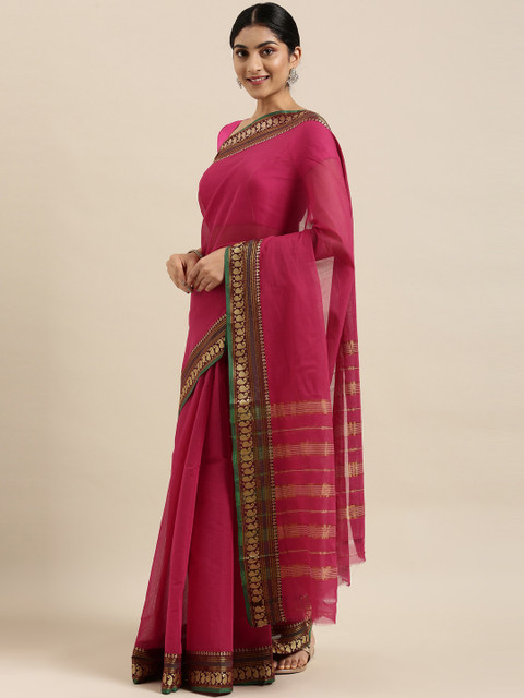 

The Chennai Silks Classicate Pink Banahatti Pure Cotton Saree