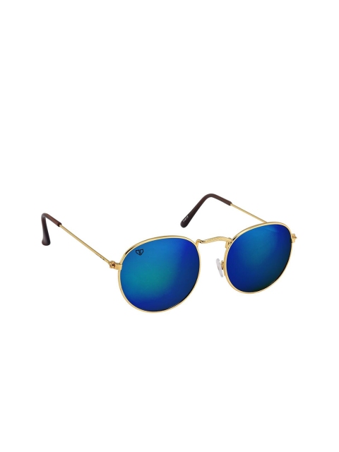 

Walrus Men Blue Lens & Gold-Toned Oval Sunglass - WSGM-RYL-II-200606