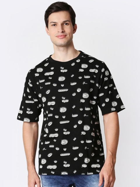 

Bewakoof Men Black Printed T-shirt