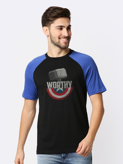 

Bewakoof Men Black Thor Printed T-shirt