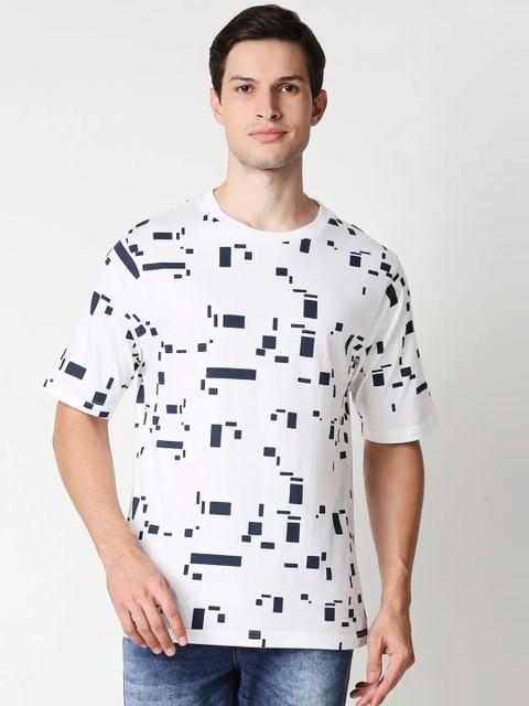 

Bewakoof Men White Printed T-shirt