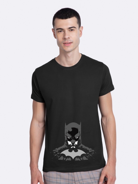 

Bewakoof Men Black Batman Printed T-shirt