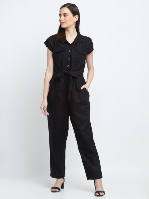 

THE UKKIYO LIFE Women Black Basic Jumpsuit