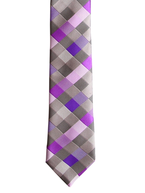 

Tossido Men Multicoloured Checked Skinny Tie, Multi