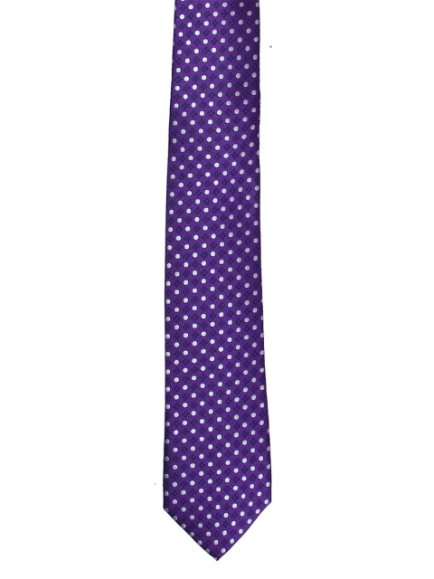 

Tossido Men Purple & White Printed Skinny Tie