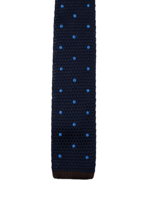 

Tossido Men Navy Blue Printed Broad Tie