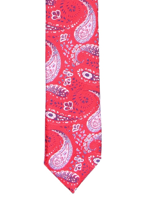 

Tossido Men Red & Blue Printed Skinny Tie