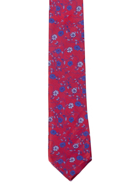 

Tossido Men Maroon & Blue Printed Skinny Tie