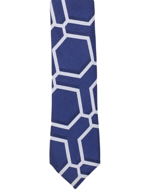 

Tossido Men Blue & White Printed Skinny Tie