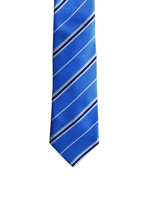 

Tossido Men Blue & Black Striped Skinny Tie