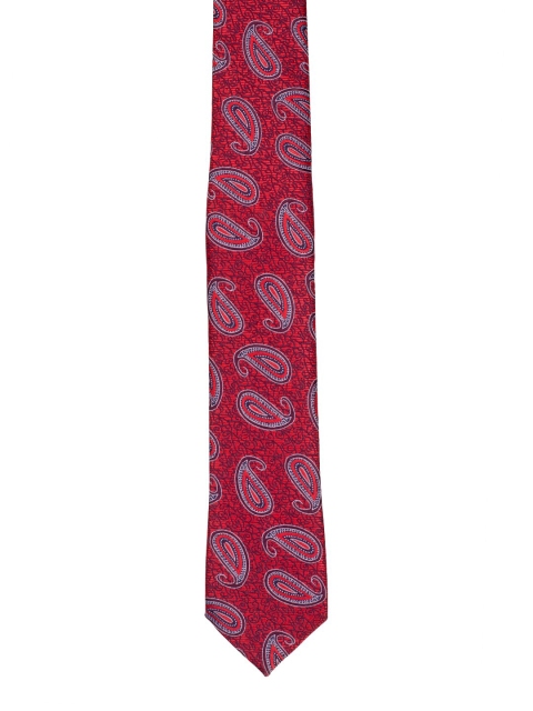 

Tossido Men Maroon & White Printed Skinny Tie