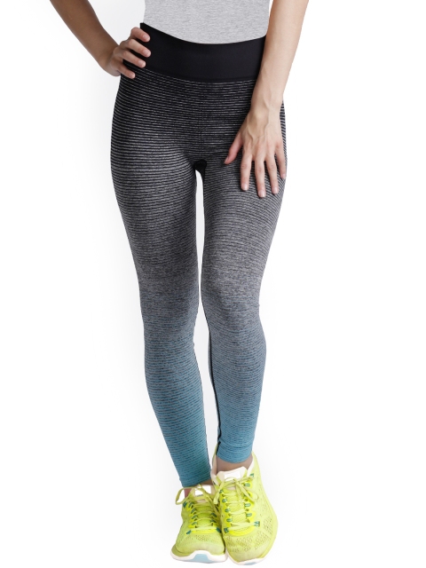 

Heart 2 Heart Black & Blue Striped Tights