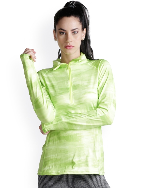 

Heart 2 Heart Lime Green Printed Polyester Windcheater