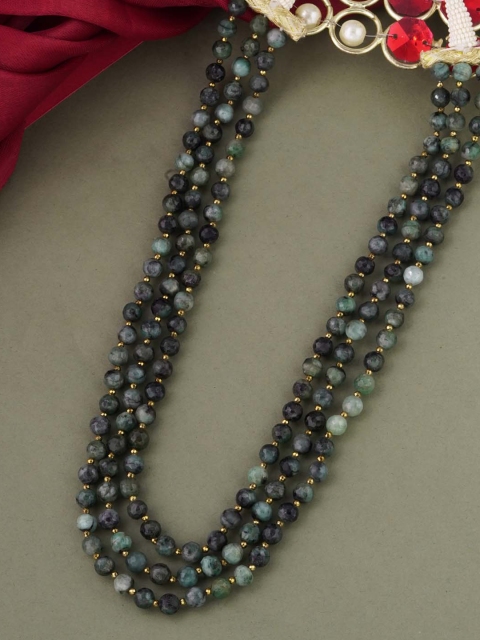 

Tistabene Green & White Layered Necklace