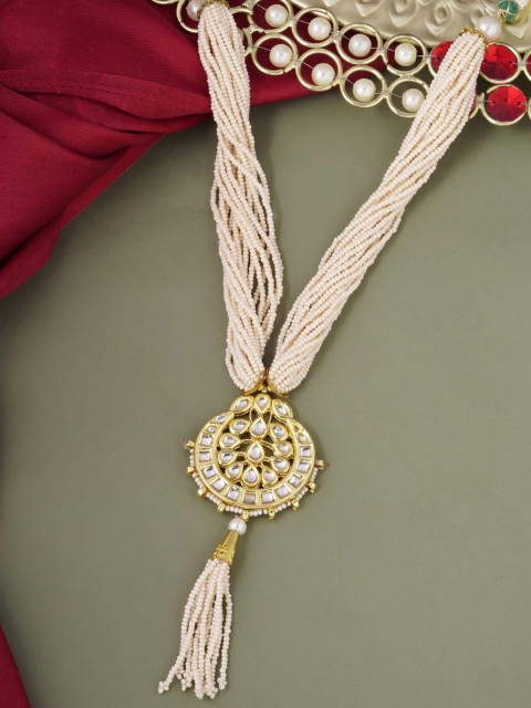 

Tistabene Gold-Toned & White Gold-Plated Layered Necklace