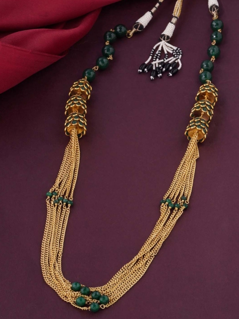 

Tistabene Gold-Toned & Green Gold-Plated Layered Necklace