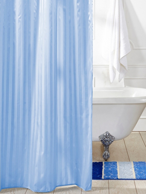 

OBSESSIONS Blue Solid Shower Curtain
