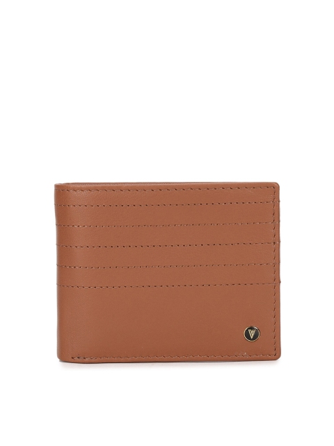 

Van Heusen Men Brown Solid Leather Two Fold Wallet