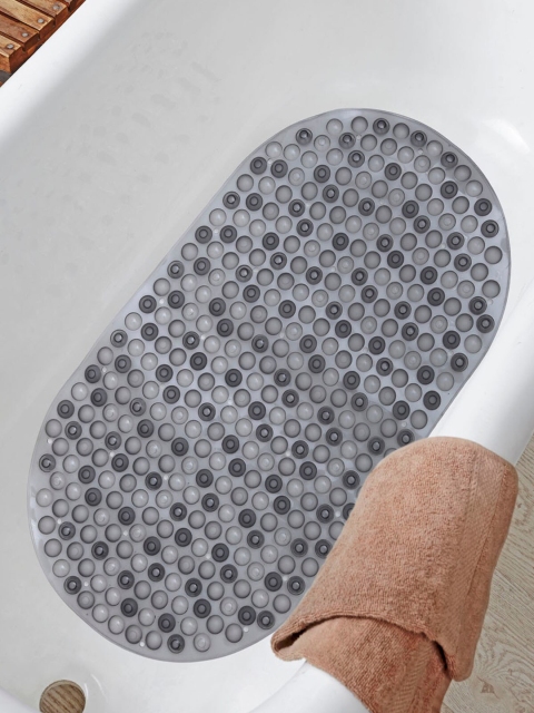 

OBSESSIONS Grey Textured Anti-Slip Shower Mat