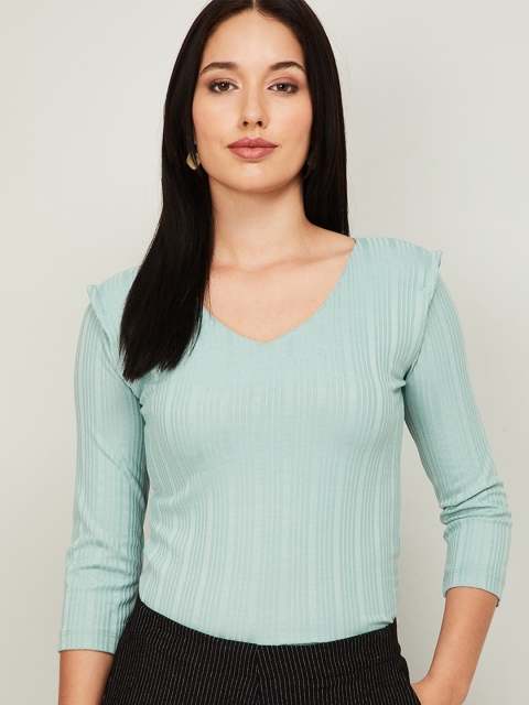 

CODE by Lifestyle Turquoise Blue Regular Top
