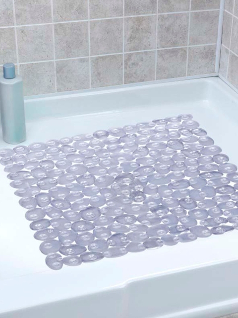 

OBSESSIONS Transparent Textured Anti-Slip Shower Mat