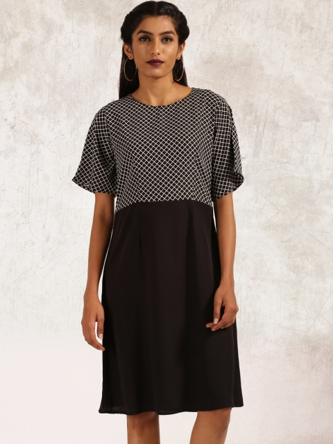 

Anouk Women Black A-Line Dress