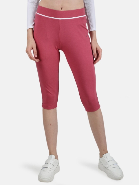 

Monte Carlo Women Pink & Purple Capris