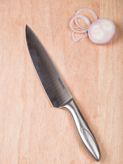 

Sabichi Silver-Toned Solid Aspire Chef's Stainless Steel Knife