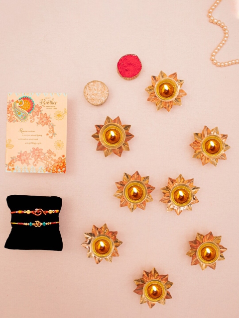 

Archies Multicolored Rakhi Gift Set, Multi