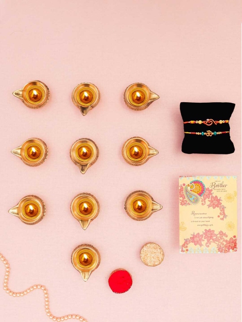 

Archies Multicoloured Rakhi Gift Set, Multi