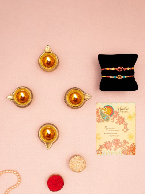 

Archies Multicoloured Rakhi Gift Set, Multi