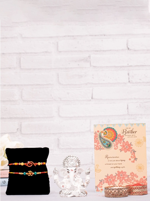 

Archies Multicolored Rakhi Gift Set, Multi