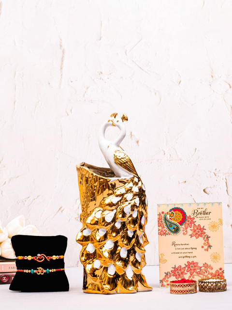 

Archies Multicolored Rakhi Gift Set, Multi