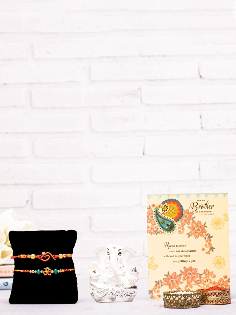 

Archies Multicoloured Rakhi Gift Set, Multi