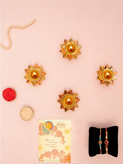 

Archies Multicolored Rakhi Gift Set, Multi