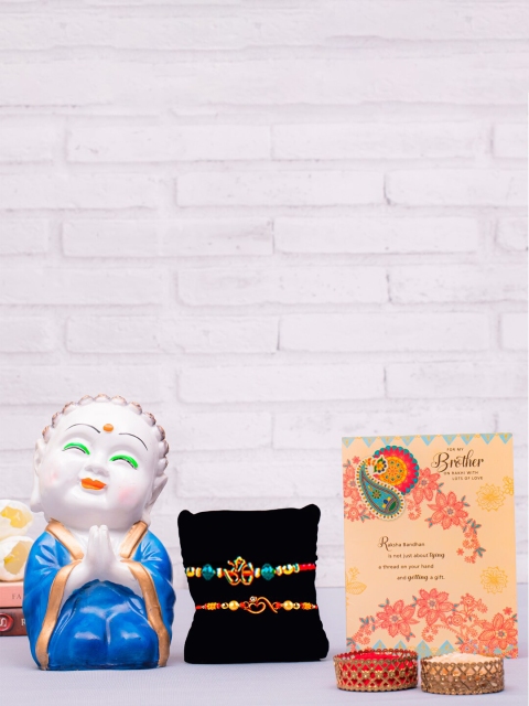 

Archies Multicolored Rakhi Gift Set, Multi