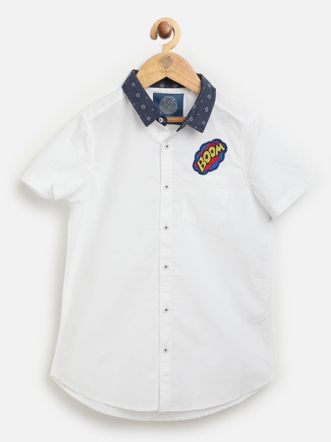 

One Friday Boys Off White Casual Shirt