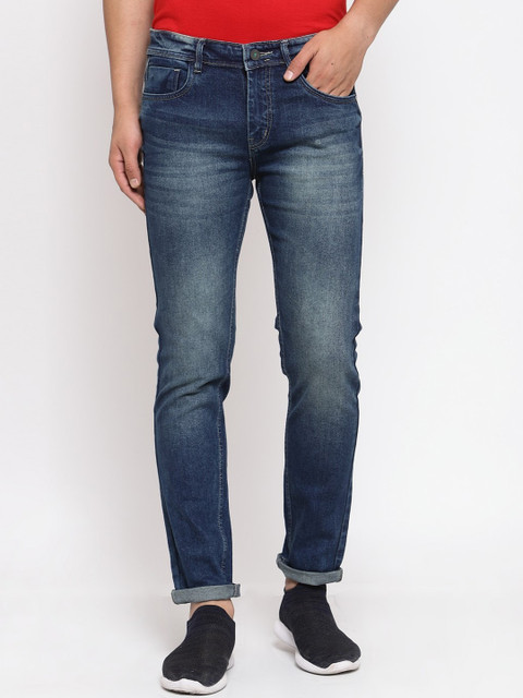 

FEVER Men Blue Slim Fit Heavy Fade Jeans