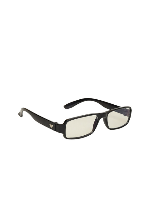 

CRIBA Clear Lens & Black Rectangle Sunglasses with UV Protected Lens BC_MODEL 8