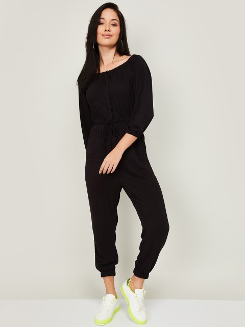 

Ginger by Lifestyle Black Basic Jumpsuit
