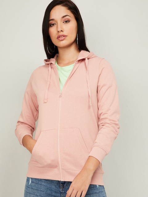 

Fame Forever by Lifestyle Women Pink Solid Hooded Sweatshirt